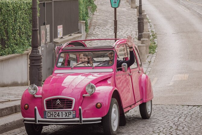 1h30 Private Guided Tour in a Pink Citroën 2CV - How To Time Your Photos And Keep 90 Minutes Feeling Relaxed