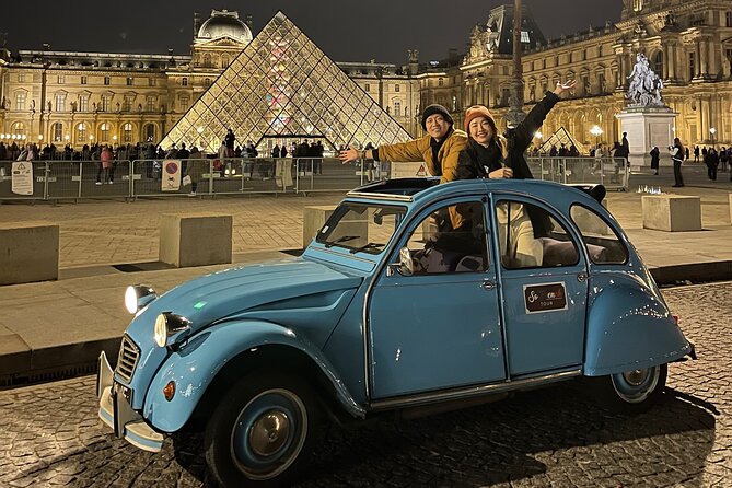 2-hour Private Night Ride in a Citroën 2CV in Paris - Saint-Germain-des-Prés streets: the movie Paris feel and café atmosphere