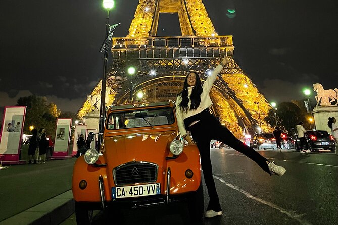 2-hour Private Night Ride in a Citroën 2CV in Paris - Notre-Dame area and the Seine quays: Place Dauphine, Saint-Michel, and the river edge