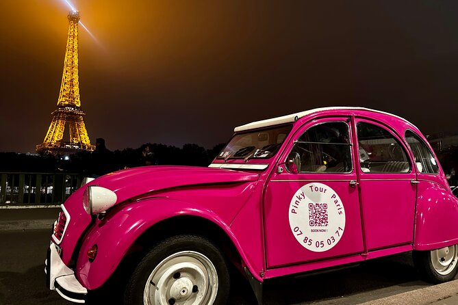 3H Champagne Tour Through Paris by Night in a Pink Citroën 2CV - Key highlights to know before you go