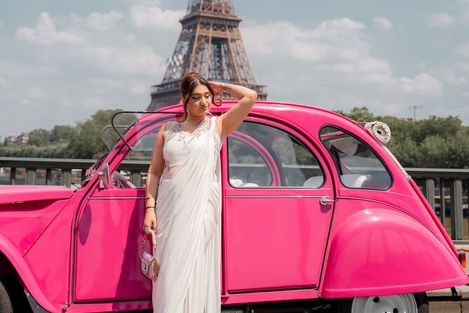 3H Champagne Tour Through Paris by Night in a Pink Citroën 2CV - Montmartre after dark, the quickest way to feel Paris romance