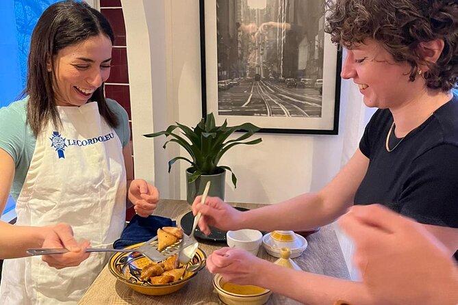 Authentic Moroccan Dinner & Cooking Workshop in Paris - Briouates workshop: the sweet almond and honey skill you leave with