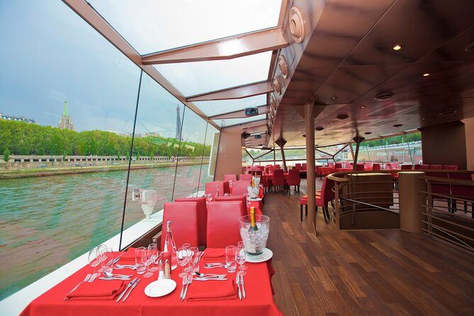 Bateaux Mouches Lunch Cruise on the Seine River in Paris - What you eat on the Seine: French lunch, wine, and accordion music