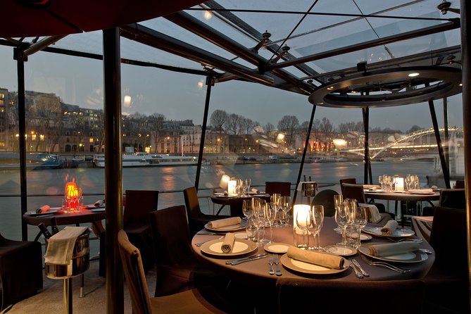 Bateaux Parisiens Seine River Gourmet Dinner & Sightseeing Cruise - Pont Alexandre III and the left-bank classics: Notre Dame, Latin Quarter, Marais