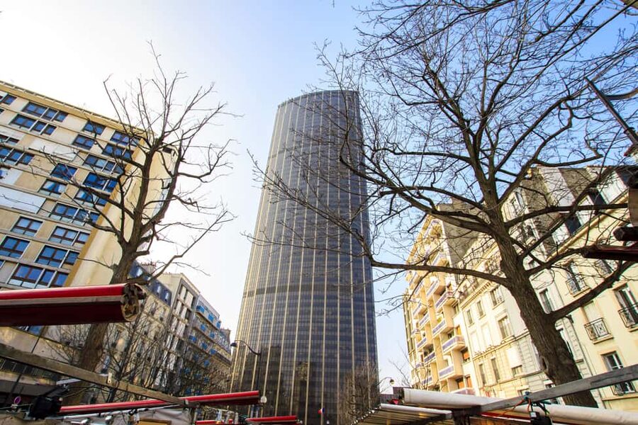 Best View of Paris: Montparnasse Tower Guided Tour - Rue de la Gaité and Place Joséphine Baker, street scenes right before the tower
