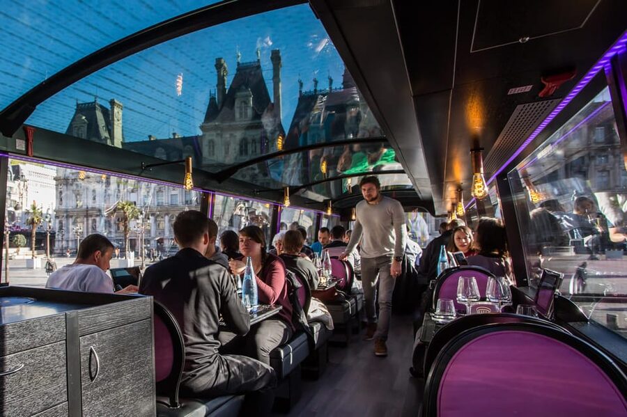 Bus Toqué Champs Elysées Tour w/ 3-Course Dinner & Champagne - FAQ