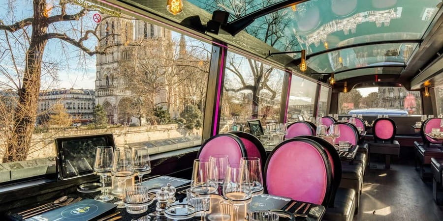 Champs Elysées Bus Toqué Lunch w/ a Glass of Champagne - Your 4-Course Menu and Champagne: What You Actually Get
