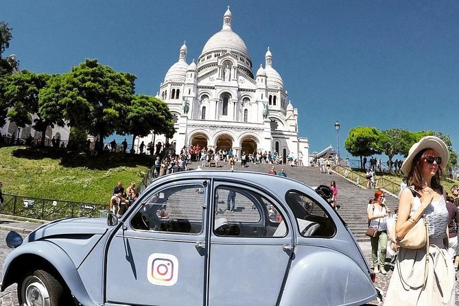 Discovery of Montmartre in a 2CV - 45 min - The route’s shape: what 45 minutes feels like in real life