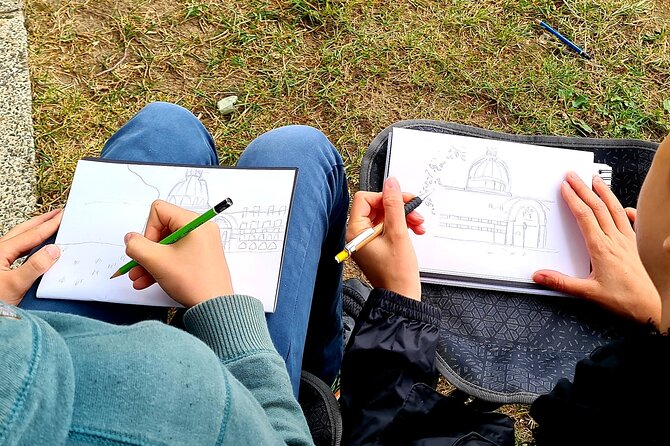 Drawing workshop/creative notebook during a walk from the Invalides to the Petit Palais - Pont Alexandre III: turning a famous bridge into usable lines