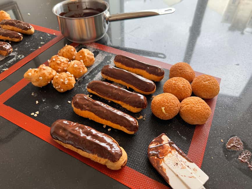 Eclair Baking Class with A Pastry Chef - Choux pastry fundamentals, measurements, and temperature control