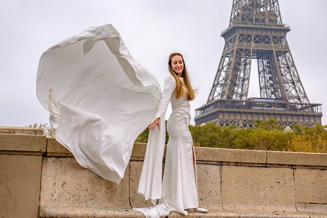 Eiffel Tower Photoshoot - Night Shoot Options and Weather-Friendly Flexibility