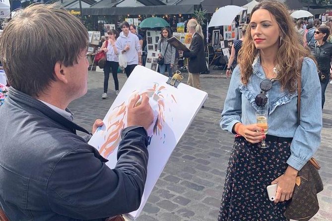Montmartre Experience : Guided Tour, Tasting, and Art - Your Place du Tertre portrait, plus cheese and Montmartre wine