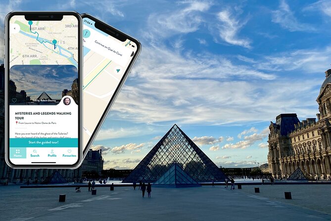 Mysteries & Legends, smartphone audioguided walking tour - Start at 115 Pl. du Carrousel, then aim for the Louvre vibe