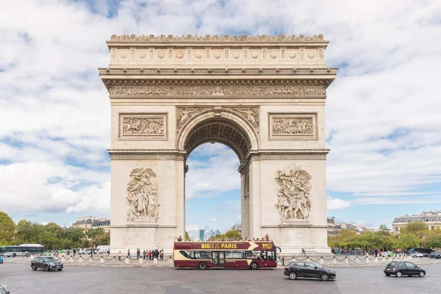 Paris: Arc de Triomphe Ticket & Big Bus Hop-on Hop-off Tour - Key things to know before you go