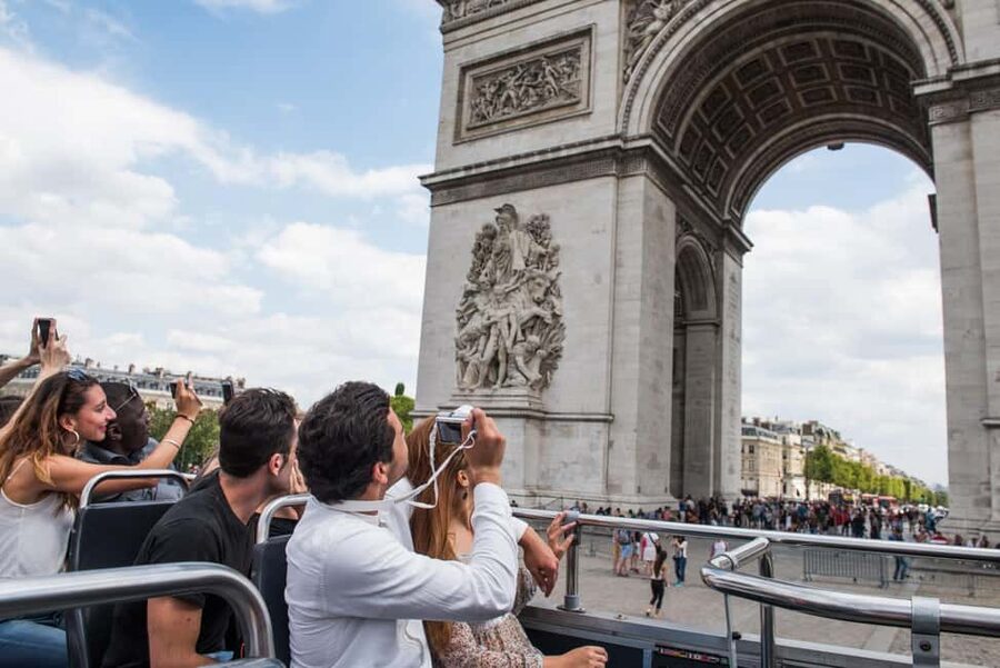 Paris: Arc de Triomphe Ticket & Big Bus Hop-on Hop-off Tour - The double-decker ride: audio that actually helps you navigate Paris