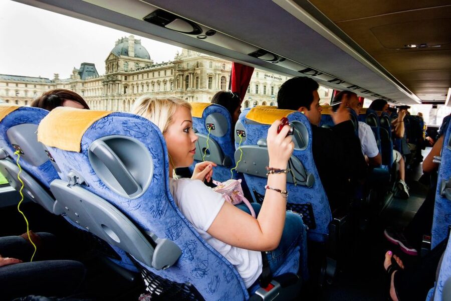 Paris: Audio-Guided Bus Tour & Seine River Cruise - Your 1-hour Seine cruise on a trimaran with glass views