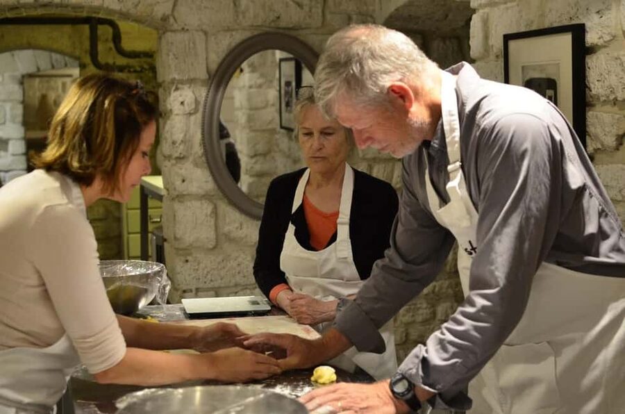 Paris: Baguette and French Breads Class - Small Group Setup: Working in Pairs (and Getting Real Help)