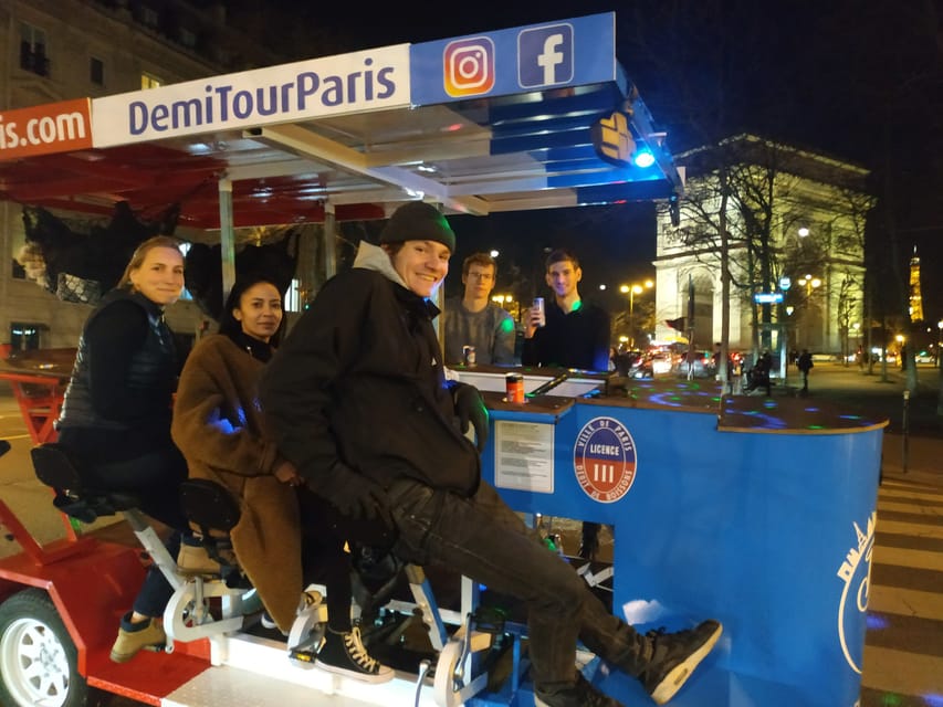 Paris: Beer Bike Bar With Drinks Included - Trocadéro: The Tour Eiffel Photo Stop That Changes the Whole Hour