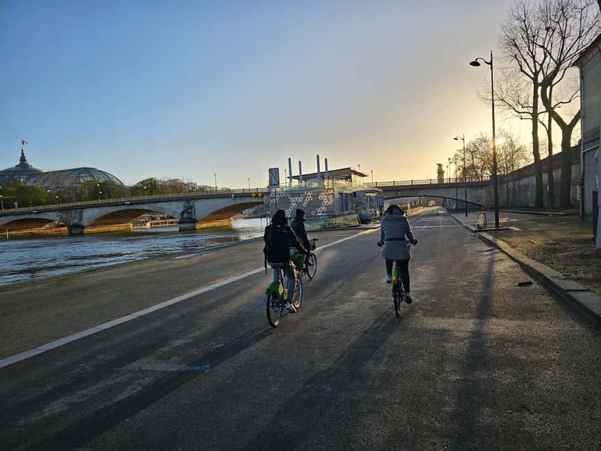 Paris Before the Crowds: Sunrise Bike Tour with Breakfast - Notre Dame from the outside, with fewer eyes on every turn