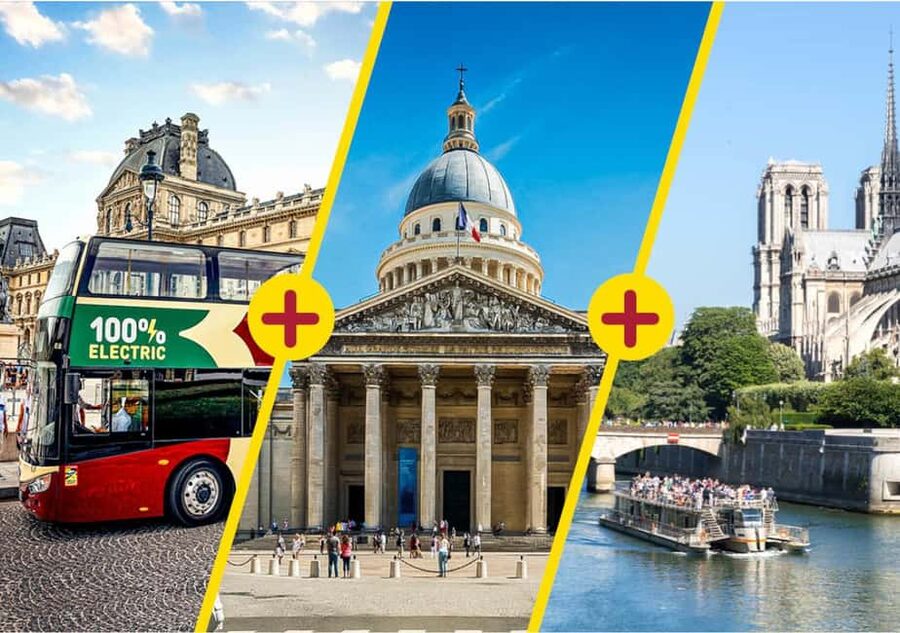 Paris: Big Bus Hop-on Hop-off Tour and Pantheon entrance - A fast, sensible way to cover Paris in one day