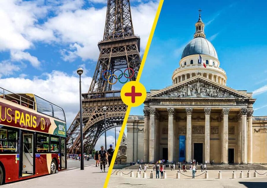 Paris: Big Bus Hop-on Hop-off Tour and Pantheon entrance - Double-decker bus details that affect your experience