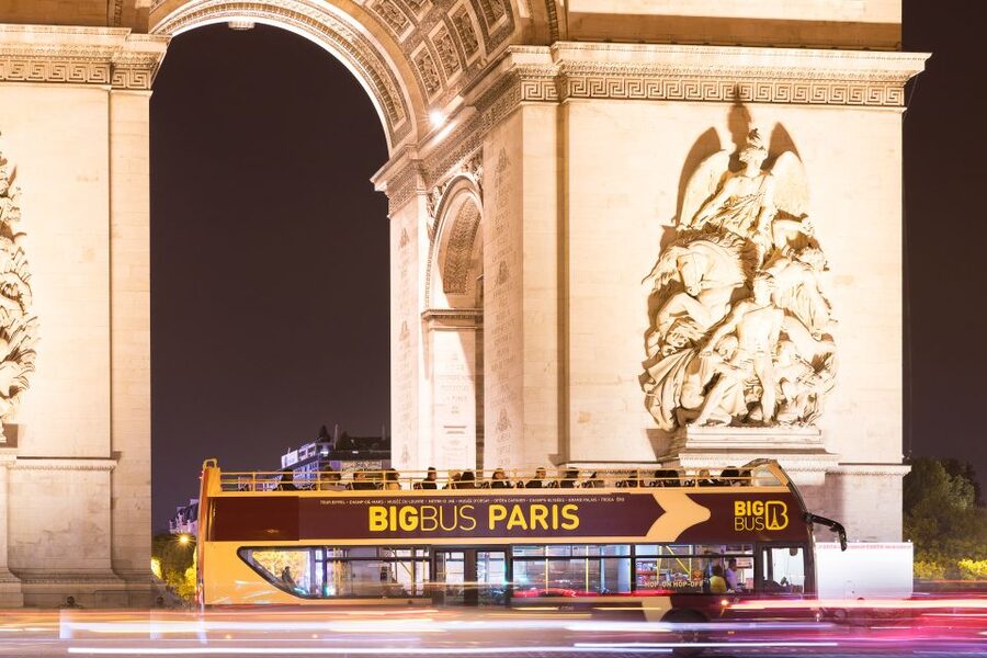 Paris: Big Bus Hop-on Hop-off Tour & Panoramic Night Tour - Arc de Triomphe and the Upper Deck View Strategy