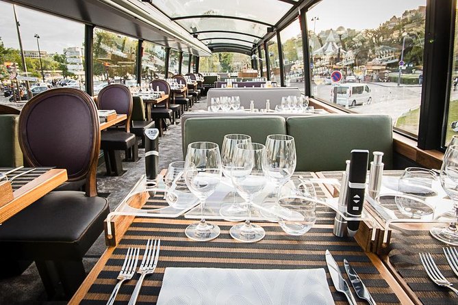 Paris Bustronome Gourmet Sightseeing Lunch on a Panoramic Bus - How the audio and QR info works when you want context