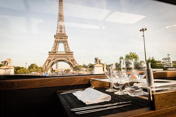 Paris Bustronome Gourmet Sightseeing Lunch on a Panoramic Bus - Drinks, music, and the mood of a French lunch service