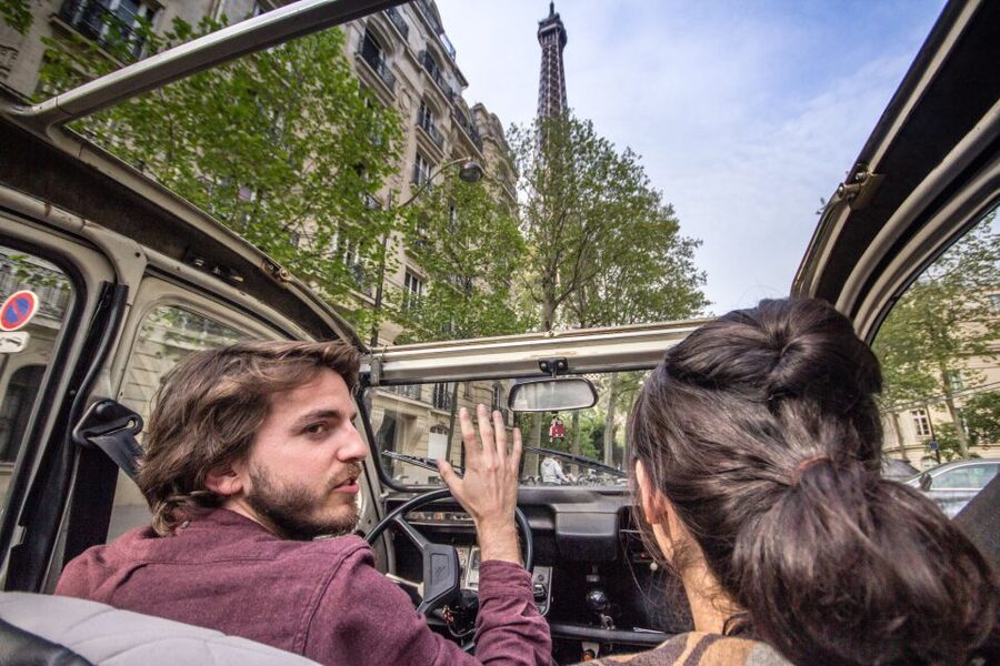 Paris: Classic Sites Tour by Vintage Citroen 2CV - Quai des Grands Augustins on the Left Bank, Then Musée dOrsay Energy
