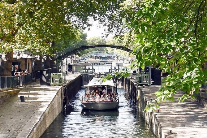 Paris: Cruise on The Canal Saint Martin and The Seine River - The Swing Bridge Moment, Where Canal Life Meets City Traffic