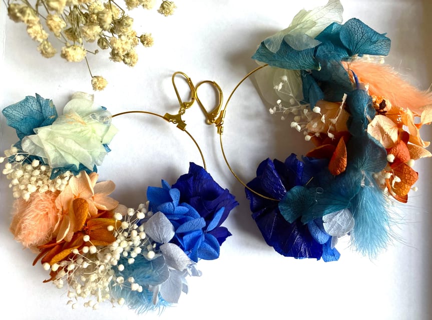 Paris: Floral Earrings workshop - How the workshop turns materials into real earrings