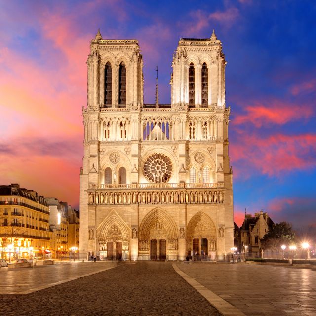 Paris Highlights Full Day Tour - Notre Dame exterior plus the Archeological Crypt below