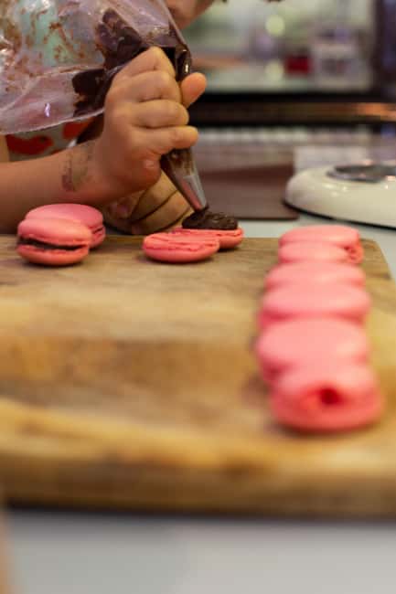 Paris: Kids in the Kitchen - Macaron - The Best Part: Learning a Technique You Can Actually Repeat at Home