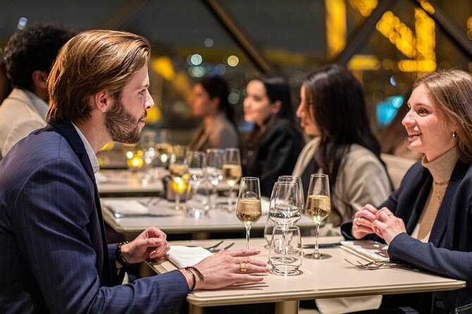 Paris Late Dinner at Eiffel Tower's Madame Brasserie Restaurant - The 9:00 pm timing, when you can actually enjoy the first-floor views