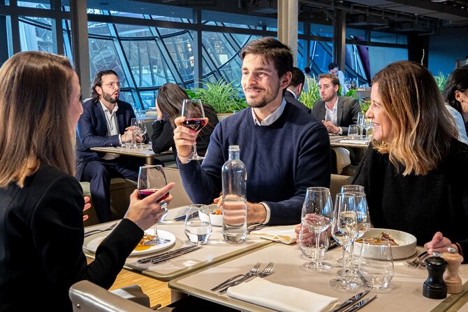 Paris Late Lunch at Eiffel Tower's Madame Brasserie Restaurant - Check-in at the Tower, QR scan and the Mystery Game