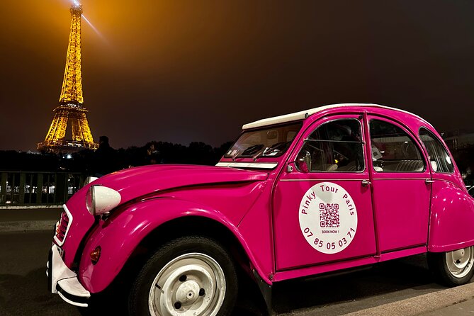 Paris Pink Tour by Night with Champagne - Montmartre after dark: Sacré-Cœur and the view you came for