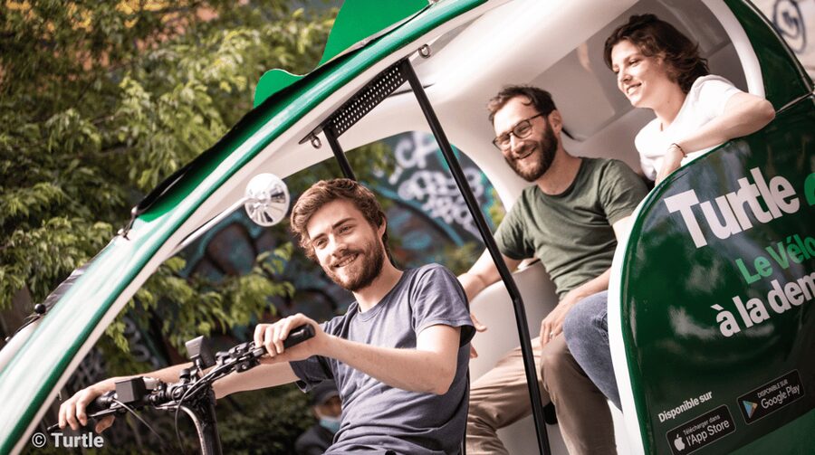 Paris: Private guided tour in Rickshaw bike - Gustave Eiffel - Where you start: Flame of Liberty by the Golden Flame