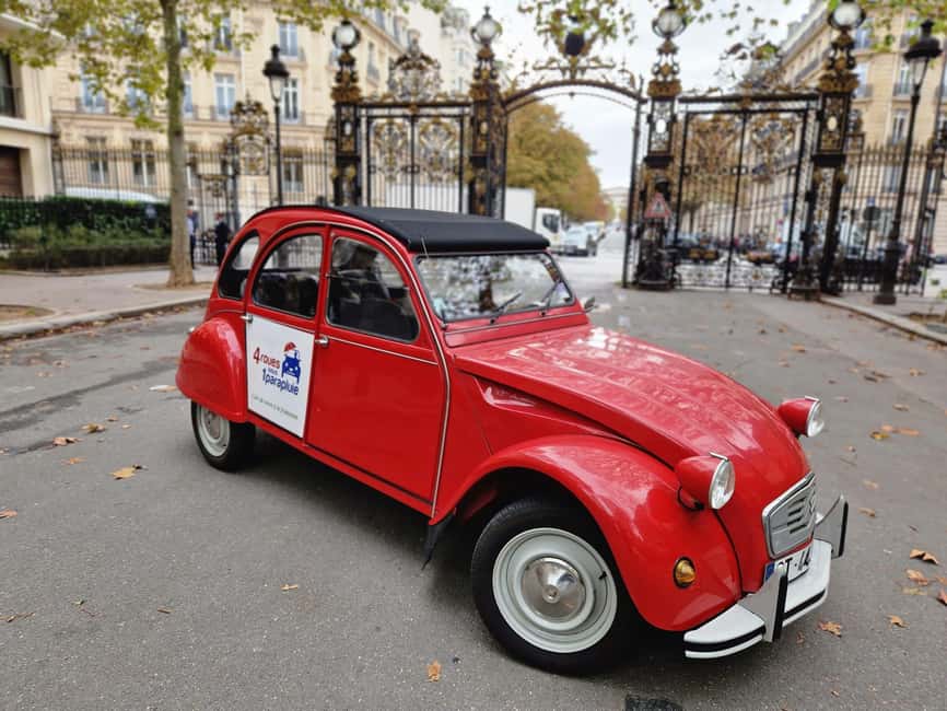 Paris: Private little-known places tour in Citroën 2CV 2h - Key things to know before you go