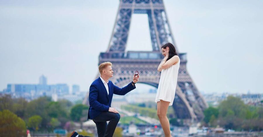 Paris: Romantic Photoshoot for Couples - Meeting at 8 Port de Suffren, then to the Eiffel Tower