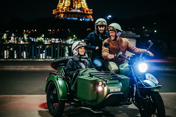 Paris Romantic & Private Tour By Night on a Sidecar Ural - A Vintage Ural Sidecar Turns Paris Traffic Into Background Noise