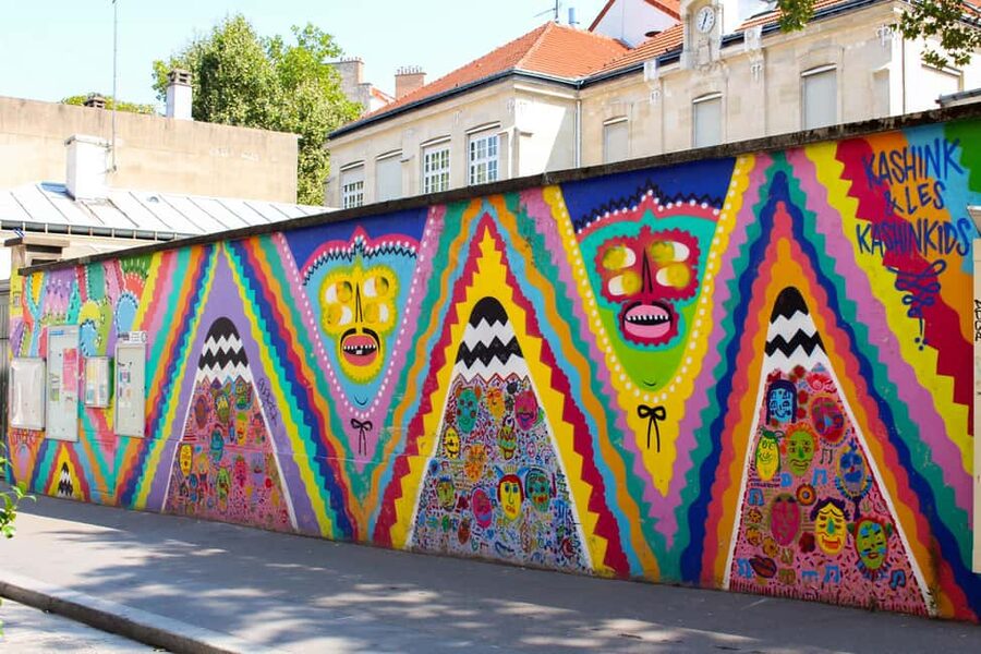 Paris Street Art at La Butte-aux-Cailles - Artists you actually hear about: Invader, Jace, Jef Aerosol, and Seth