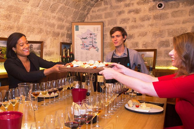 Paris - Ten Wines and Ten Cheeses Tasting in a Royal Cellar - Cheese First: Brie, Blue, Goat, and the Full French Spectrum