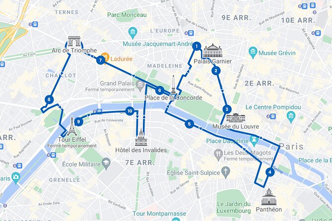 Paris Tootbus Must See Hop-on Hop-off Bus Tour with Seine River Cruise - Stop-by-stop: what each part of the route is best for