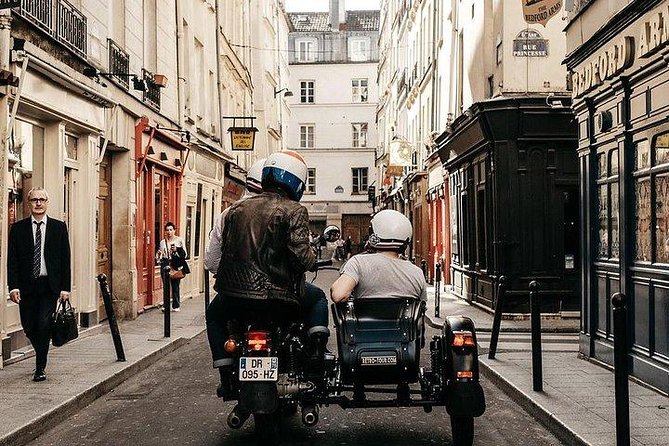 Paris Vintage Sidecar Tour – Emily in Paris highlights - Eiffel Tower From a Quiet Street to the Iconic View
