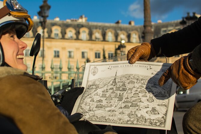 Paris Vintage Sidecar Tour – Emily in Paris highlights - Pickup and the Place Saint-Michel Meeting Point (So You Are Not Late)