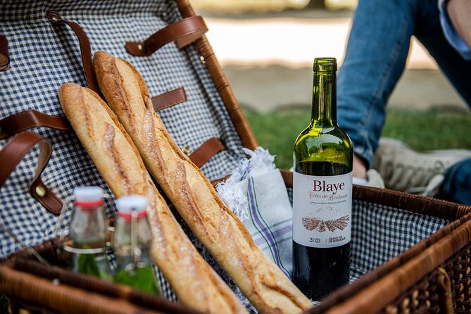 Parisian Romantic Picnic - Inside the Picnic Box: Cheese, Charcuterie, Baguette, Flowers, and Lemonade