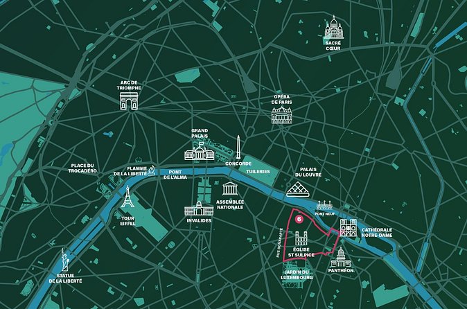 Private City-Tour by rickshaw bike in Paris: The "Saint-Germain" - Stop 5: Église Saint-Sulpice, 12th-century foundations under a 17th-century church