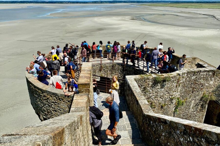 Private Mont Saint-Michel trip from Paris Calvados tasting - Guided Benedictine Abbey tour on the island and the views