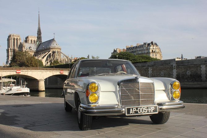 Private Paris guided Tour by classic 1970 Mercedes S Class - Value and pricing: what $164.43 per group buys you