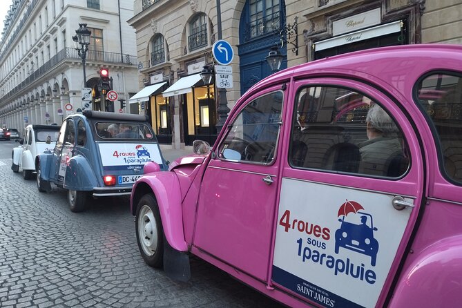 Private tour Paris 3 hours in vintage Citroën 2CV - Food and sweet breaks, what is included, and what to confirm